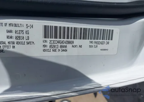 2014 Chrysler 300 z USA, uszkodzony, nr VIN 2C3CCARG0EH298020